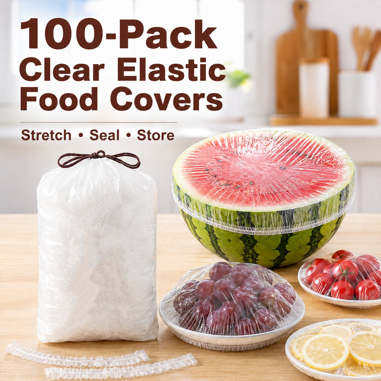 🔥Disposable Stretch Food Covers for Bowls & Plates1