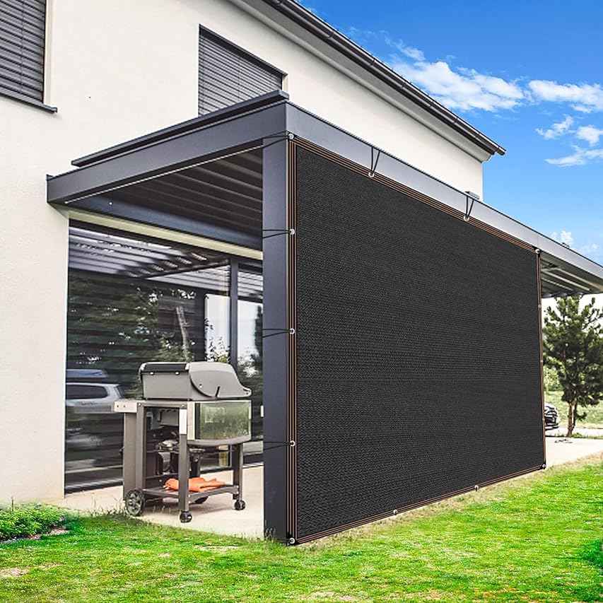 Outdoor courtyard shade net