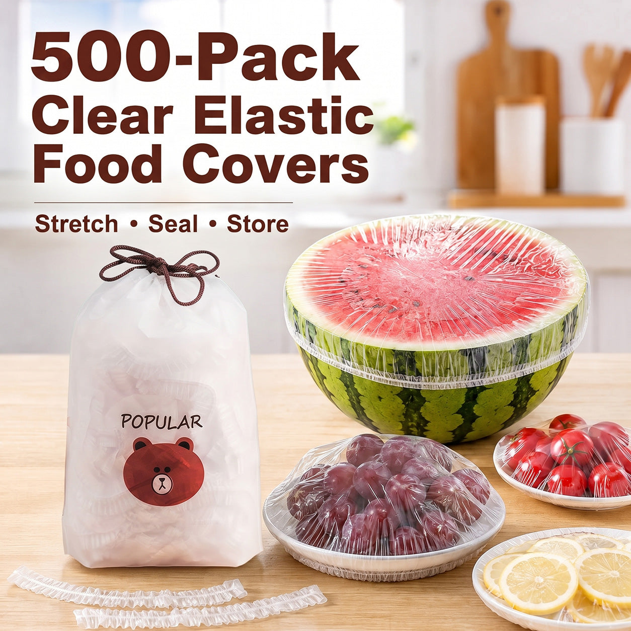 🔥Disposable Stretch Food Covers for Bowls & Plates1