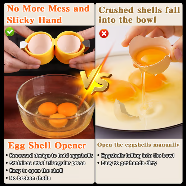 🍳 Quick Egg Cracker Tool – Open Hundreds Of Eggs Faster & Cleaner 🔥