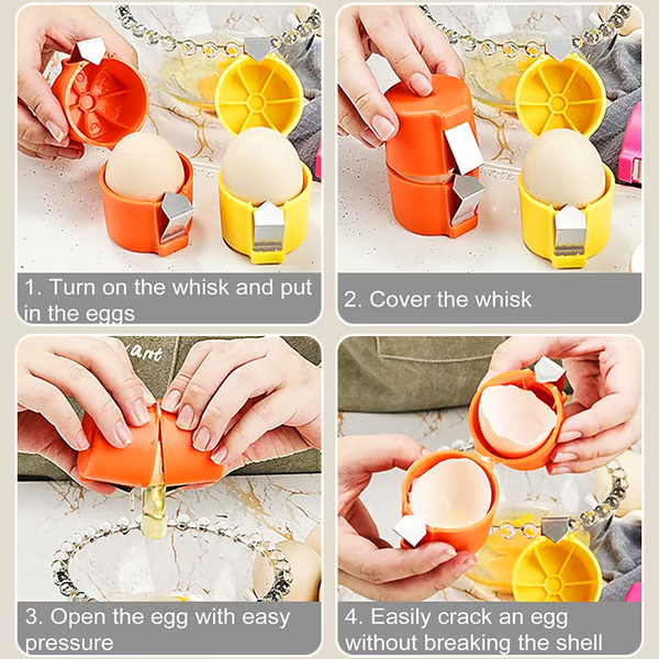 🍳 Quick Egg Cracker Tool – Open Hundreds Of Eggs Faster & Cleaner 🔥