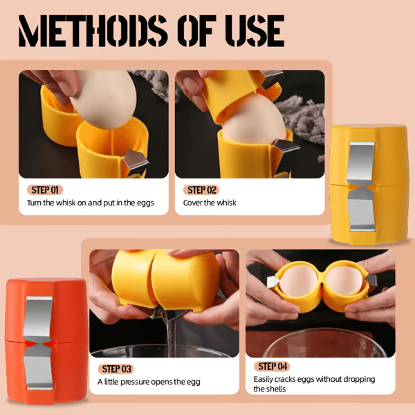 🍳 Quick Egg Cracker Tool – Open Hundreds Of Eggs Faster & Cleaner 🔥
