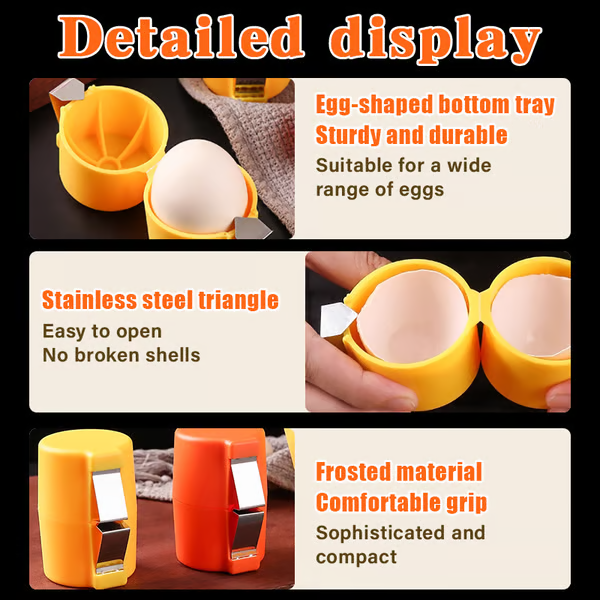 🍳 Quick Egg Cracker Tool – Open Hundreds Of Eggs Faster & Cleaner 🔥