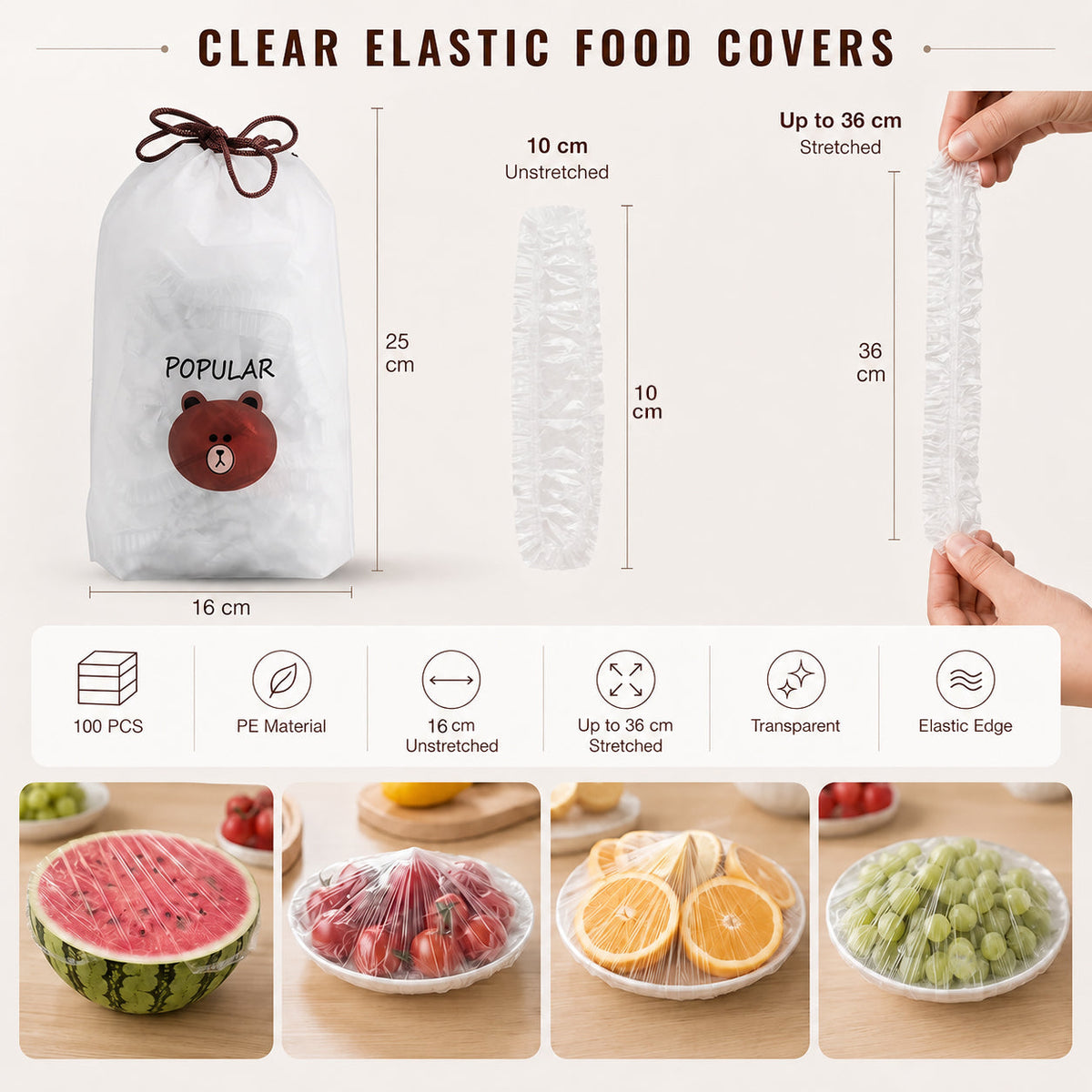 🔥Disposable Stretch Food Covers for Bowls & Plates1
