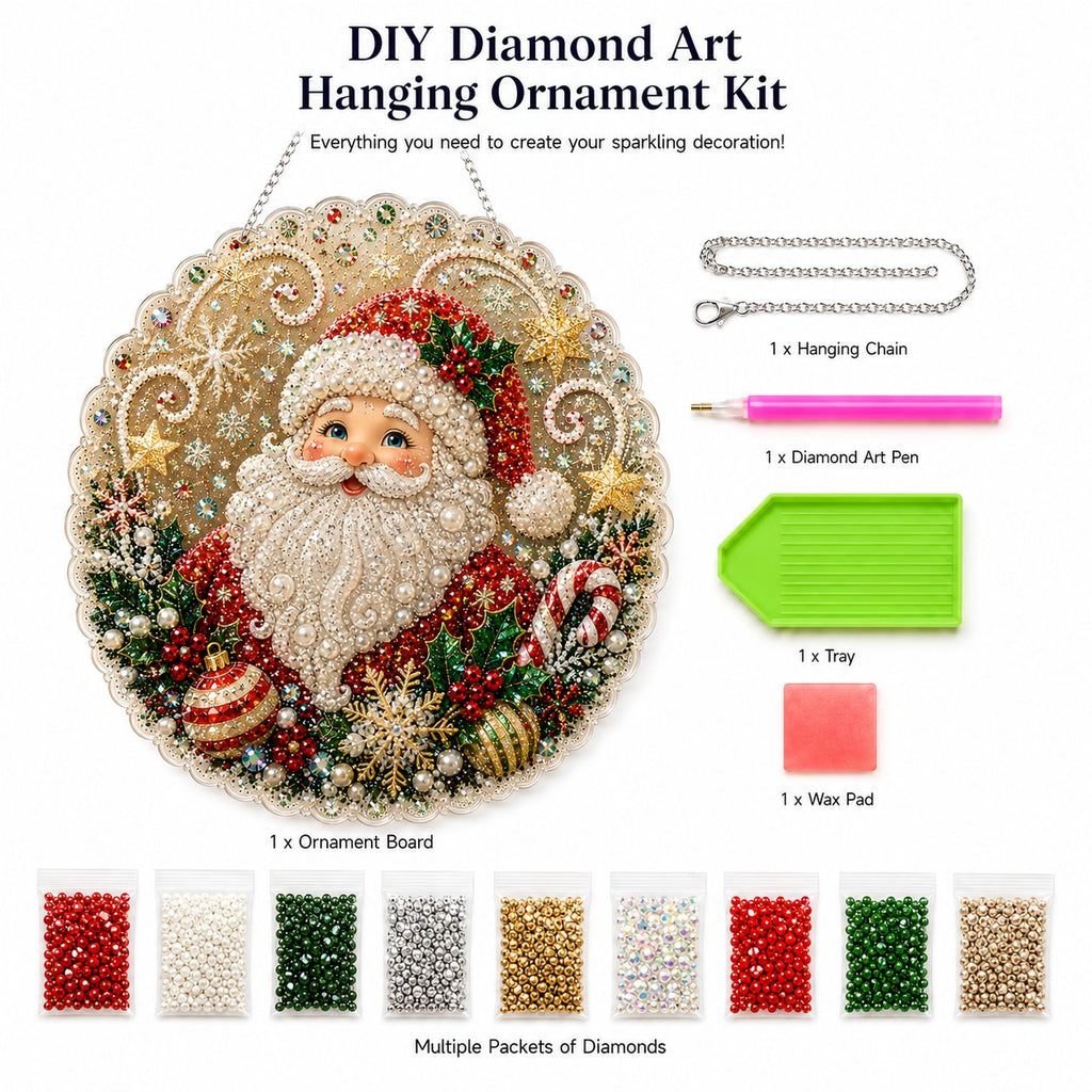 🎄Christmas DIY Diamond Painting Hanging Ornament Kit💎
